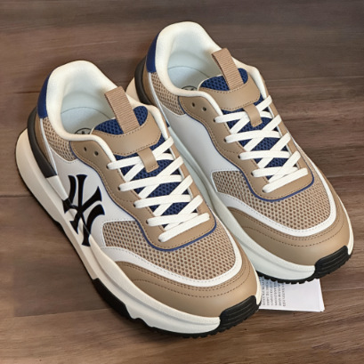 Putian 2026 Spring and Summer New New York Yankees Navy Blue Shoes Men's Thick-Soled Height-Increasing Sports Casual Sneakers