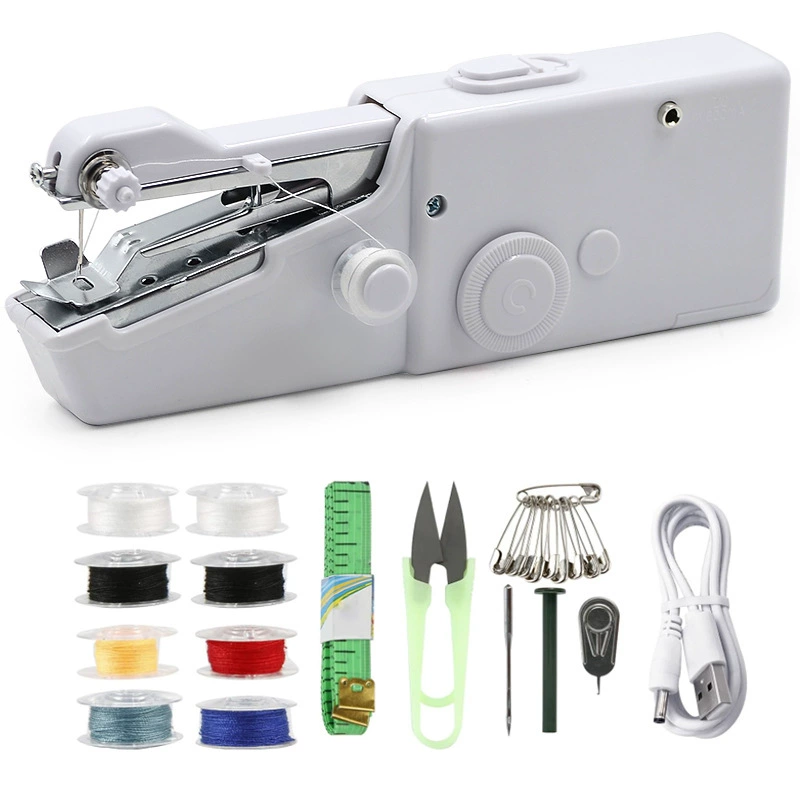 Handheld Sewing Machine HandyStitch CS101B, Portable Mini, USB/Battery Option, Home Multi-Function