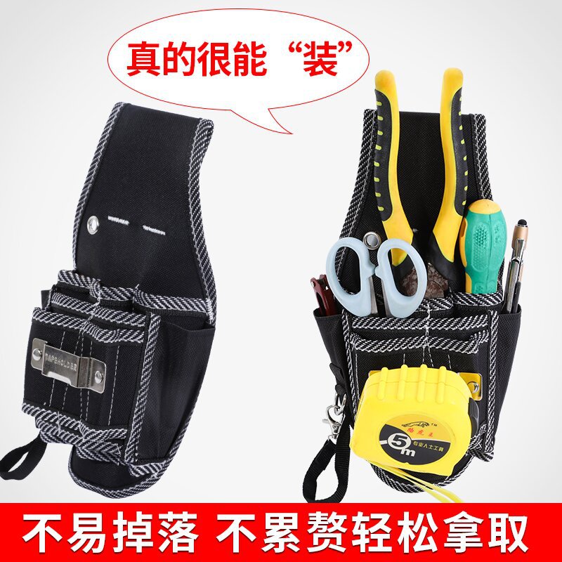 En stock lienzo reparación cintura bolsa electricista almacenamiento kit multifuncional durable portátil hardware herramienta cintura bolsa
