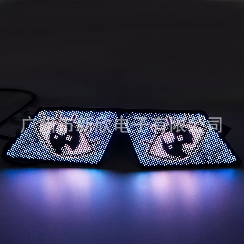 Control de la aplicación de control dinámico de ojos de diablo de diamante LED pantalla de luz de ojos 5V 12V opcional