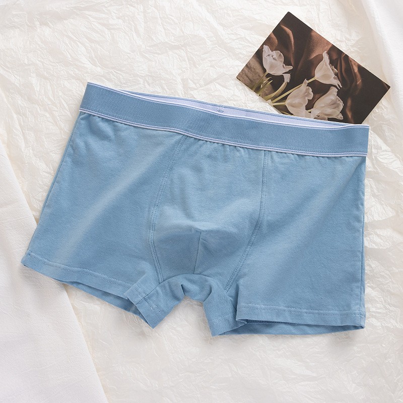 60 ropa interior de algodón de fibra larga para hombres grafeno Fondo antibacteriano algodón transpirable Mediados de cintura para hombres calzoncillos Boxer sin costuras