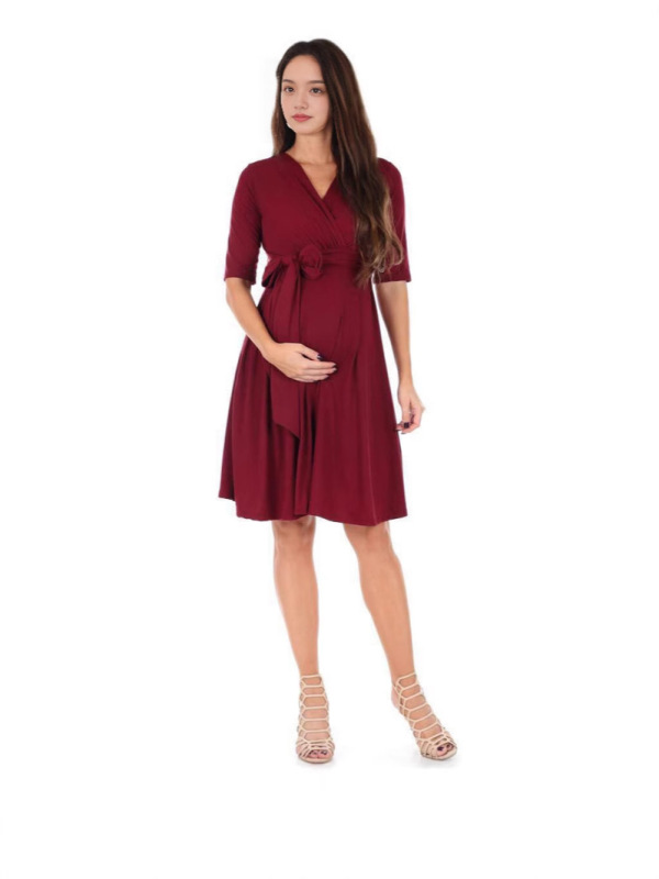 欧米の婦人服アマゾンeBay速売通wish新型純色妊婦ワンピース|undefined