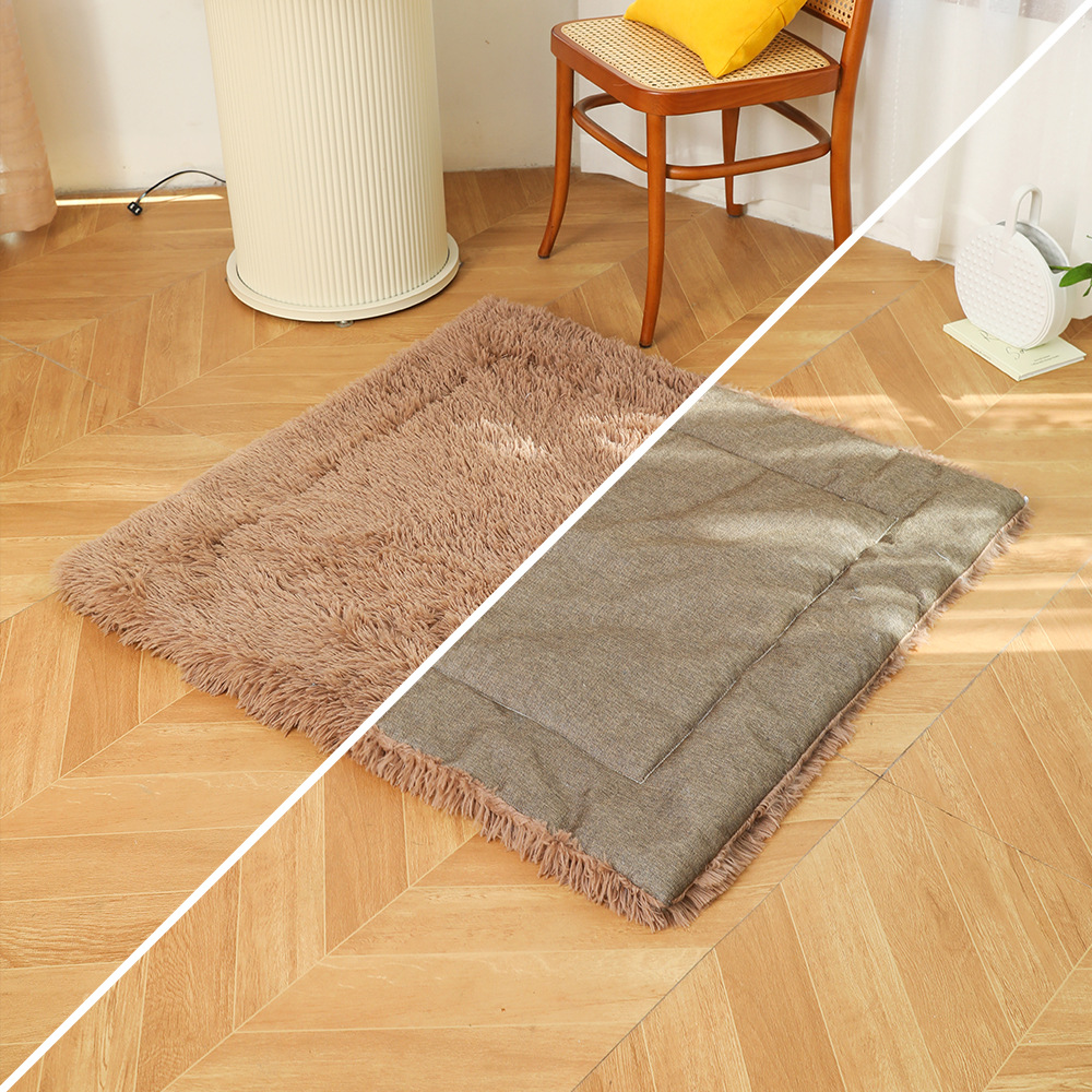 Almohadilla de jaula para perros de doble capa gruesa y lavable a máquina Almohadilla para perrera a prueba de humedad