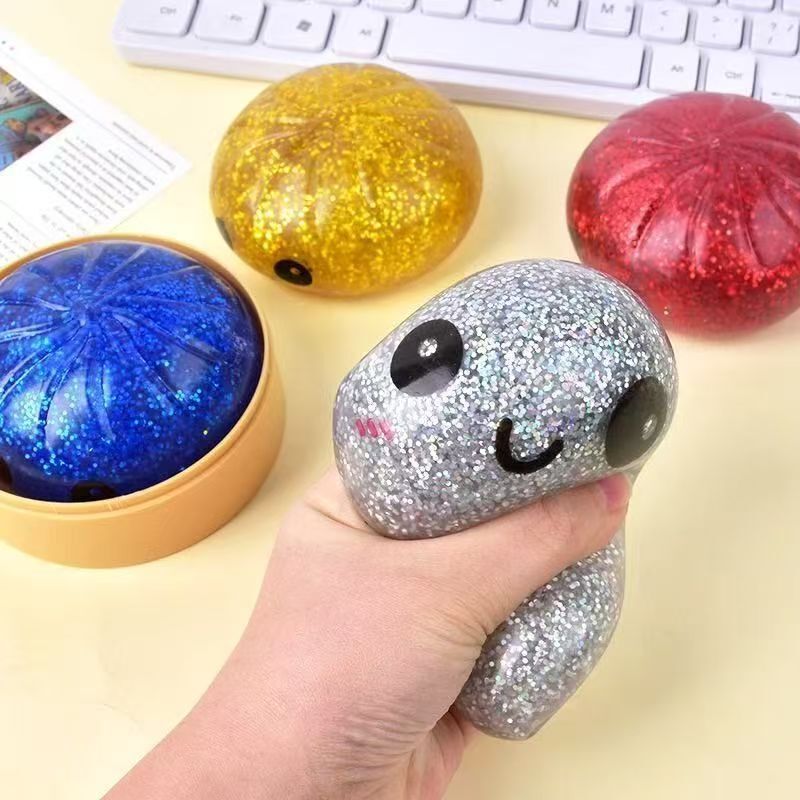 Simulation decompression pork bun soft decompression toy hand pinch music fake food model slow rebound vent artifact Simulation decompression pork bun soft decompression toy hand pinch music fake food model slow rebound vent artifact
