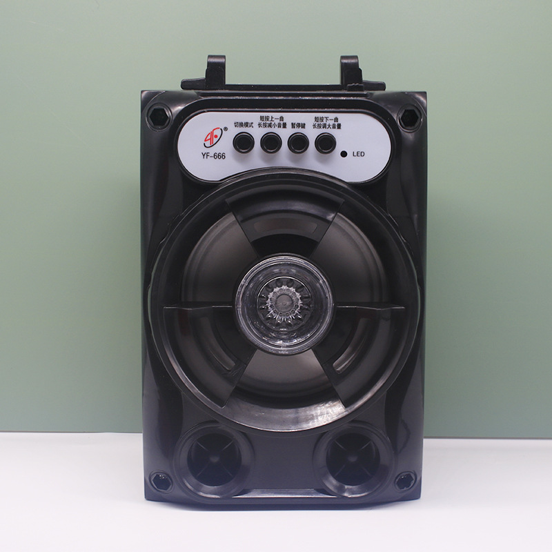 YF-666手提蓝牙音箱便携式广场舞无线蓝牙音箱插卡重低音蓝牙音箱