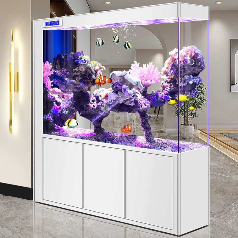 Новый супер белый стеклянный нижний фильтр для аквариума гостиная большая и маленькая перегородка для прихожей встроенный прямоугольный аквариум