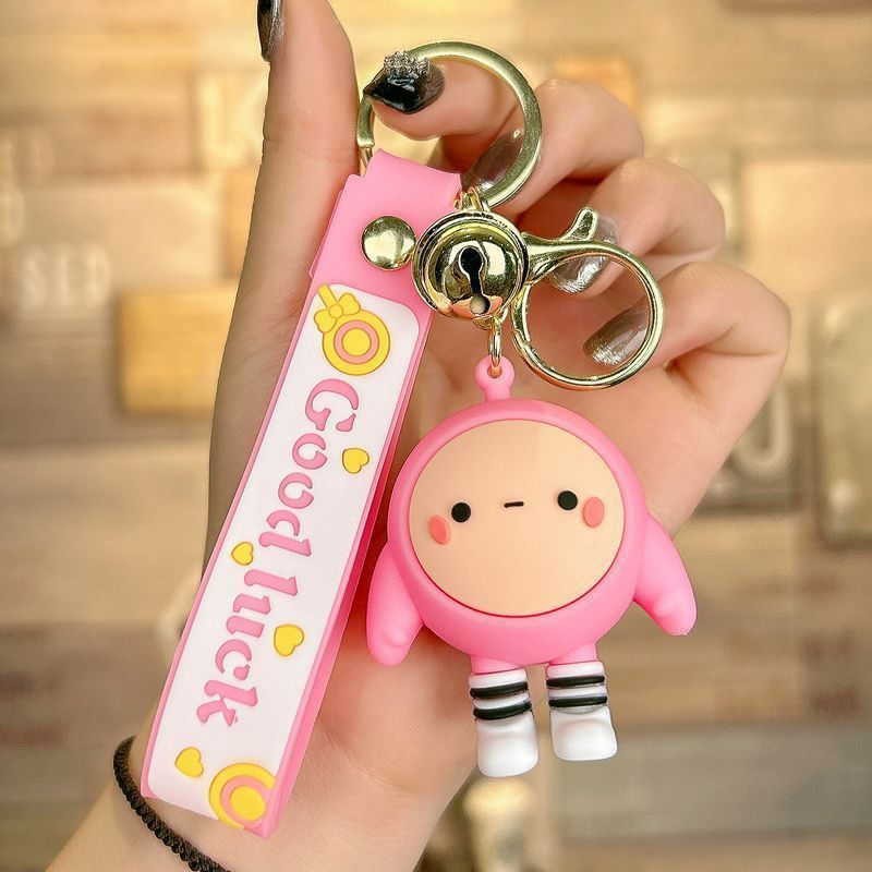 Huevo muñeca fiesta coche llavero bebé oso en línea celebridad mochila adornos perdido corazón oso coche llavero muñeca