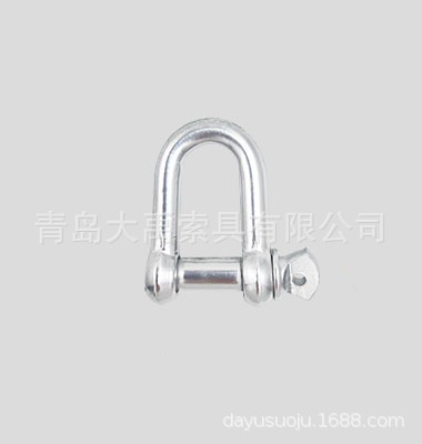日式 D 形卸扣 工厂直销规格齐全批量发货 起重吊装直形卸扣 镀锌