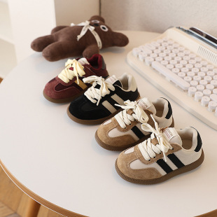 Children's Desun Shoes Girls' Genuine Leather Breathable Casual Shoes 2025 Spring and Autumn New Boys' Trendy Sneakers Baby Shoes Soft