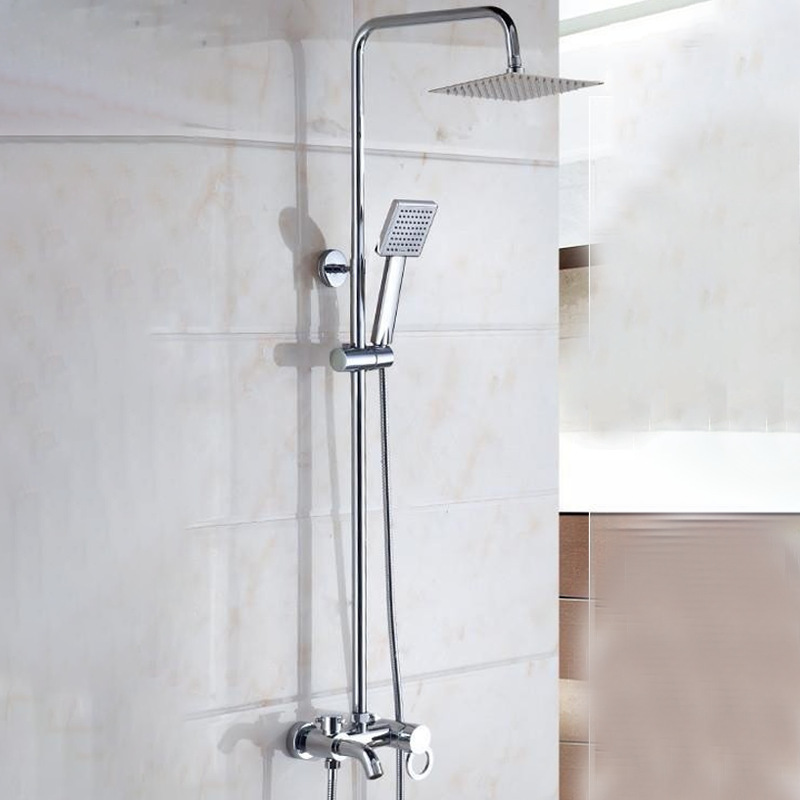 Premium Showerhead Set with Concealed Installation, All-Copper Solar Hot and Cold Water Faucet, Water Heater for Bathroom Premium Showerhead Set with Concealed Installation, All-Copper Solar Hot and Cold Water Faucet, Water Heater for Bathroom