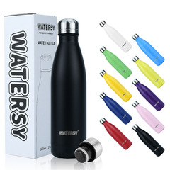 sx Amazon 304 stainless steel 500ml cola bottle insulated cup 17oz sports water bottle outdoor water cup spray coating