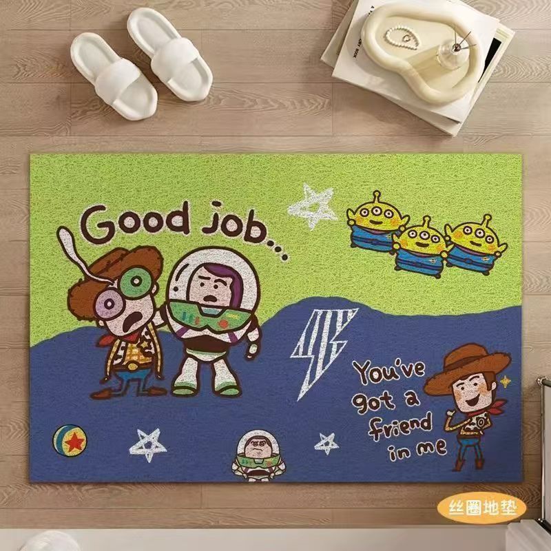 Crazy Discount Toy Story Silk Loop Door Mat for Home Entrance, Non-Slip, Wear-Resistant, Dirt-Resistant, Customizable Foot Mat Crazy Discount Toy Story Silk Loop Door Mat for Home Entrance, Non-Slip, Wear-Resistant, Dirt-Resistant, Customizable Foot Mat