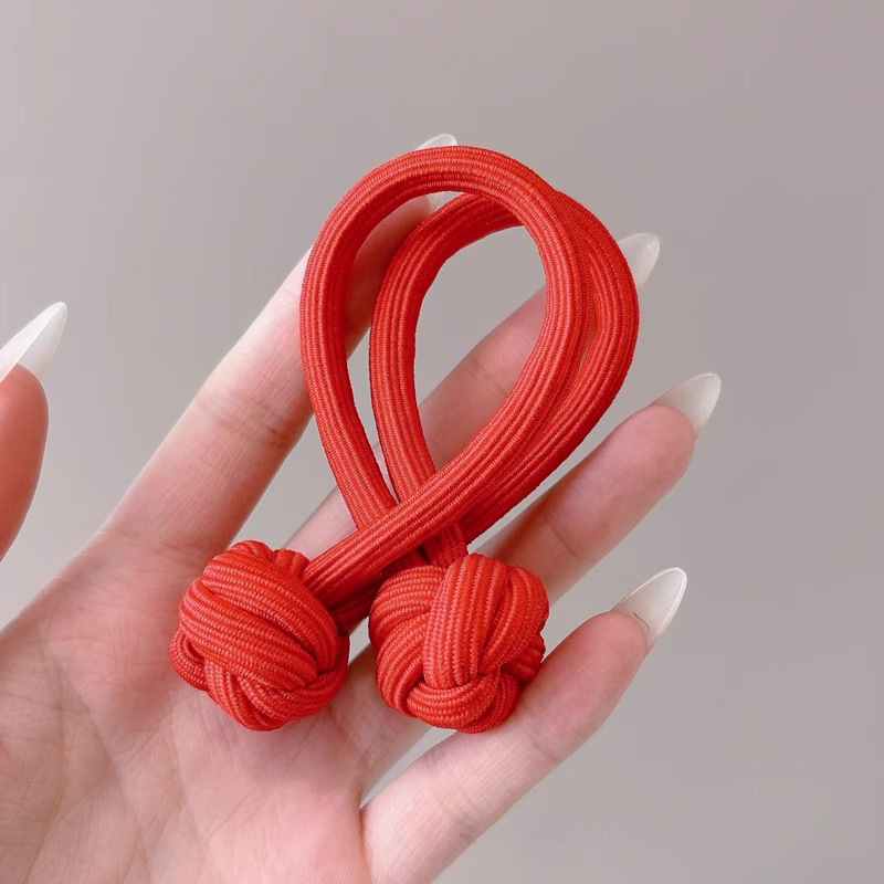 Alta elasticidad y durabilidad como correa de goma para mujeres, color curry simple, cuerda de cabello de cola de caballo alta, anillo de cabello sin heridas de alta calidad