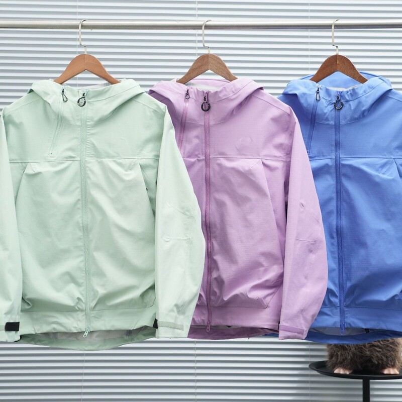 Hardshell Obli-K Windproof and Waterproof Fully Taped Men's and Women's Outdoor Jacket with Fully Taped Seams