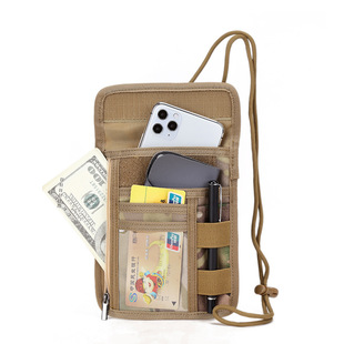Manufacturer's Ready-Made Camouflage Tactical Document Bag, Hanging Neck Document Bag, Exhibition Work Student Id Card Set