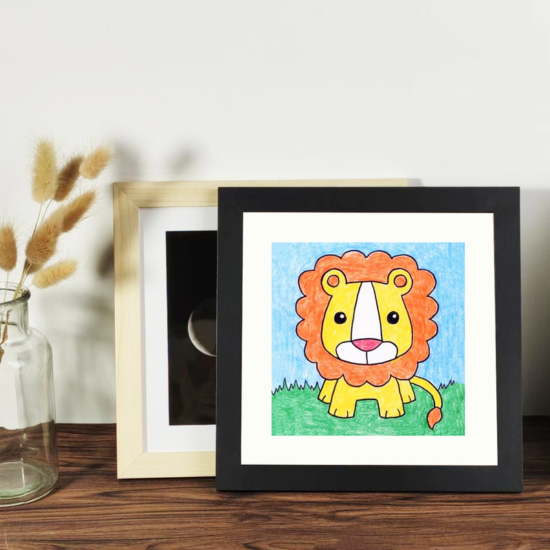 Square photo frame large size square framed picture frame 33x 33 pendulum wall hanging 7 inch 8 10 12 14 wholesale