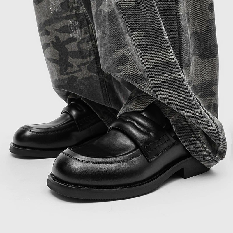 Универсальные британские кожаные туфли 2025 года, новые мягкие лоферы большого размера, мокасины 25632-J.