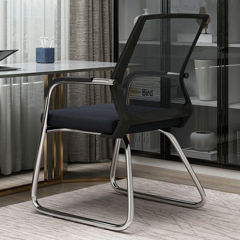 Bold and reinforced black frame black mesh 920 / Steel feet-fixed armrests