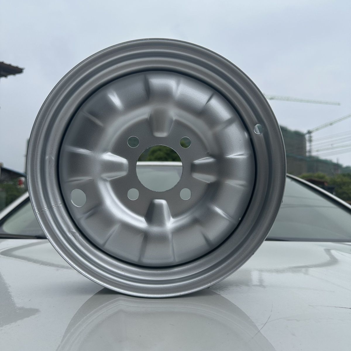 Electric tricycle rear wheel steel wheel hub steel ring plate wheel 4.00/3.00/3.75/3.50-12 thickened wheel