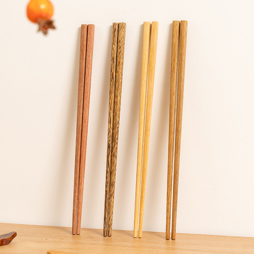 Chicken wing wood unpainted Dalbergia red sandalwood solid wood bulk chopsticks tableware hotel restaurant household wooden chopsticks wholesale