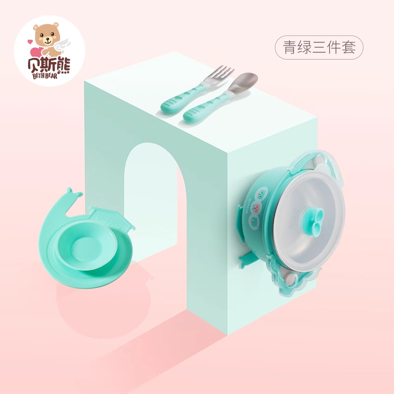 三件套餐碗青绿