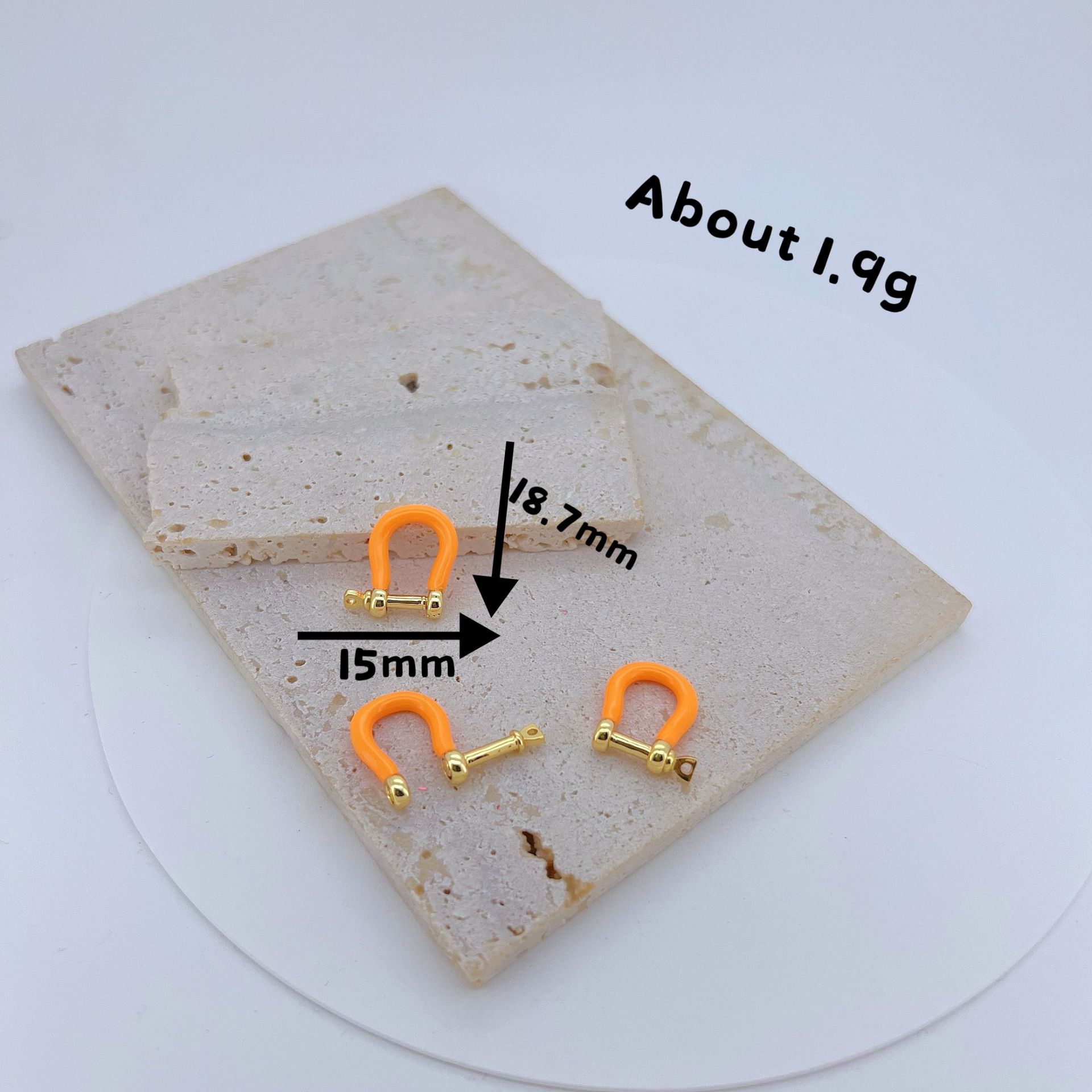 1 Piece 15*18.7mm Copper U Shape Jewelry Buckle Jewelry Accessories display picture 2