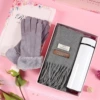 Scarf, glass, gloves, with LED display