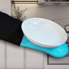 Nine Zan wave silicone baking oven microwave oven gloves heat insulation thick Nine Zan