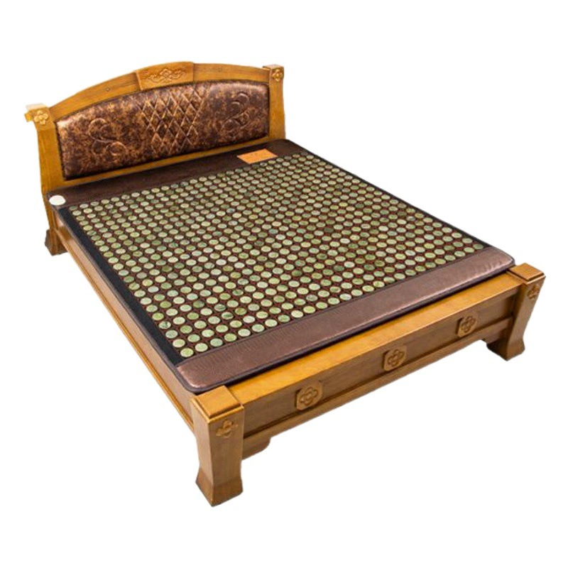 Матрас из нефрита с подогревом, функцией паротерапии, каменной терапией, турмалином, германием, медицинскими камнями, дальним инфракрасным излучением, с двойным контролем температуры