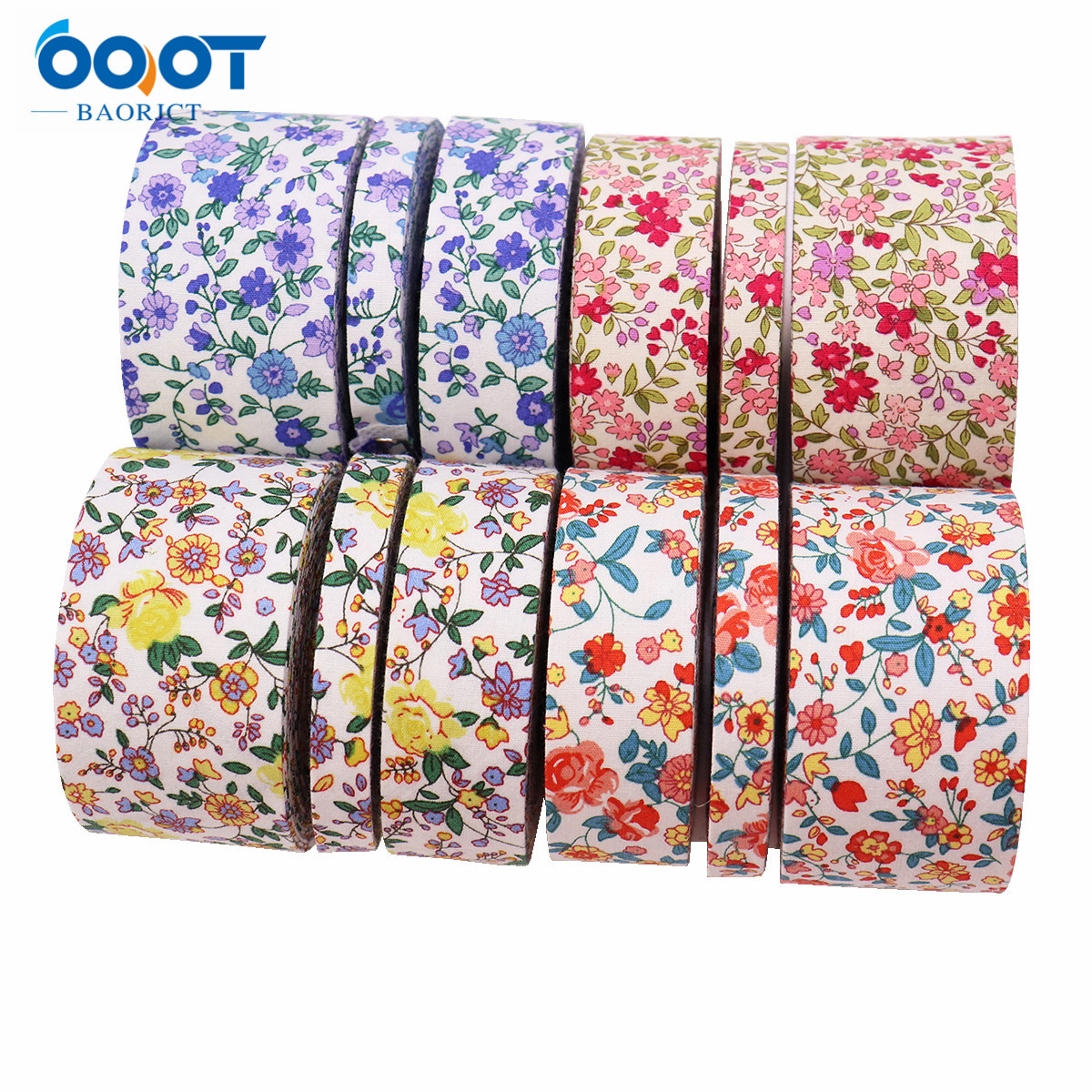 10g Weight Gift Wrapping Supplies Event & Party Supplies Ribbon Jewelry Making Type 1 Piece Quantity Casual Occasion Polyester Material Ditsy Floral Pattern Cute Style 1 Piece Polyester Ribbon Casual Cute Ditsy Floral 7
