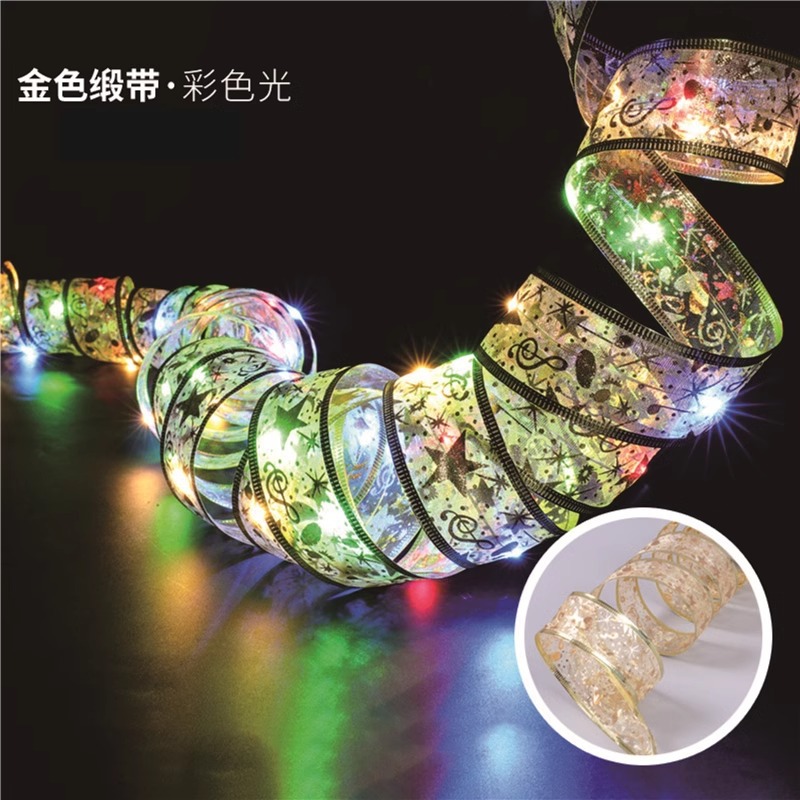 Luces decorativas navideñas Cintas Luces LED Cadena Decoraciones navideñas Árbol de Navidad Luces decorativas Colgante Regalos Cintas
