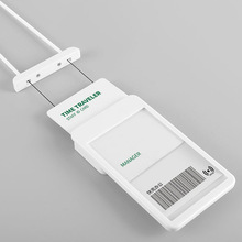 创意员工作牌卡套 硅胶绳门禁卡伸缩易拉扣 工作证学生证饭卡套