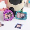 Cartoon game console, photo frame, acrylic keychain for elementary school students, pendant, Korean style