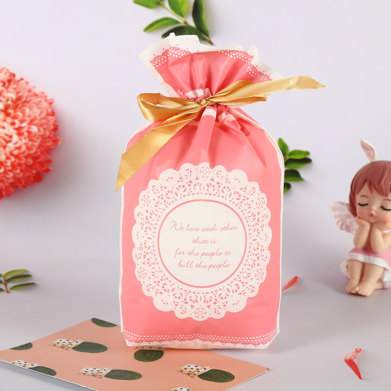 クリスマスプレゼントのお菓子の束口焼き包装袋牛圧延糖雪花ショートニング包装袋キャンディービスケット巾着袋|undefined