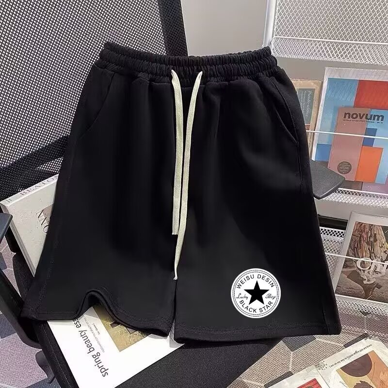 Star twine shorts black
