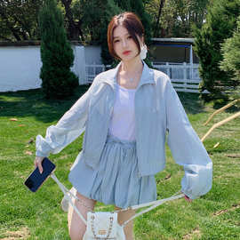 套装夏季女2025年减龄百搭休闲新款时尚防晒上衣花苞半身裙两件套