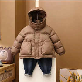 儿童羽绒棉服冬季加厚外套2025新款冬装棉衣男女宝宝防风保暖棉袄
