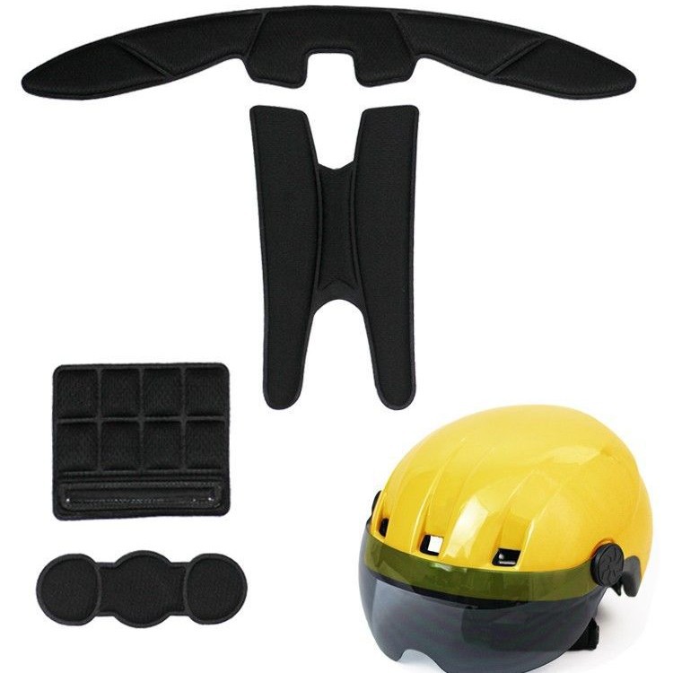 Casco de automóvil eléctrico revestido de verano protección solar cuatro estaciones almohadilla esponja universal absorción de sudor transpirable desmontable algodón saludable universal