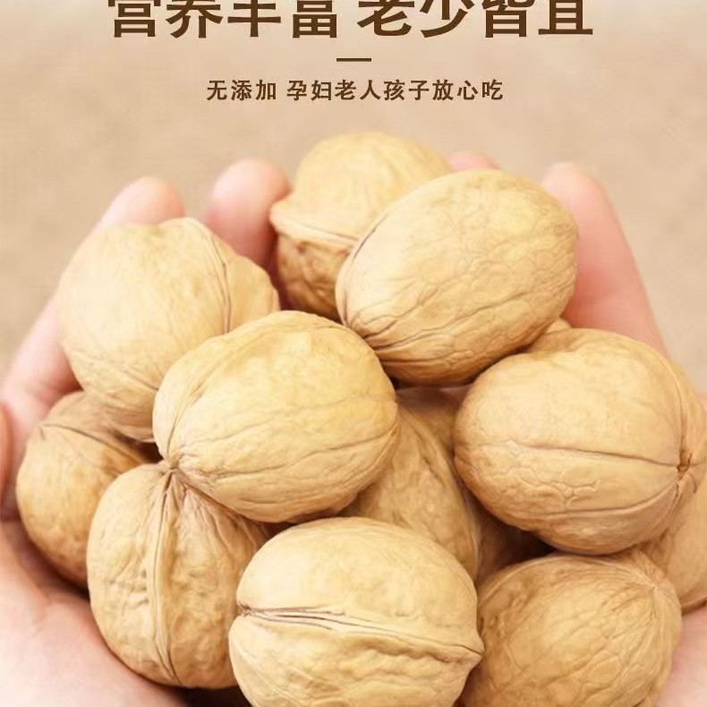 新疆特产阿克苏手剥新货185纸皮核桃薄皮生核桃批发代发纸皮核桃