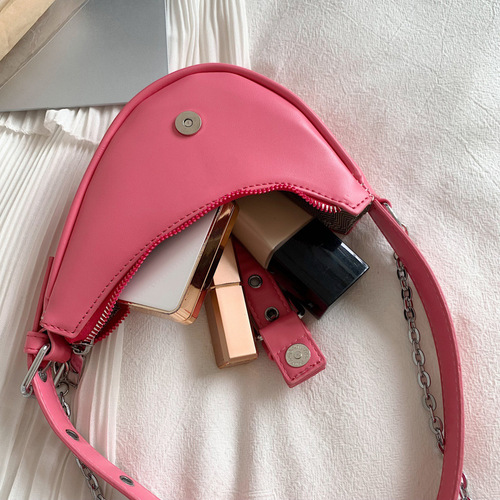 2024 spring new style children's bag niche girls mini armpit bag chain crossbody bag shoulder bag