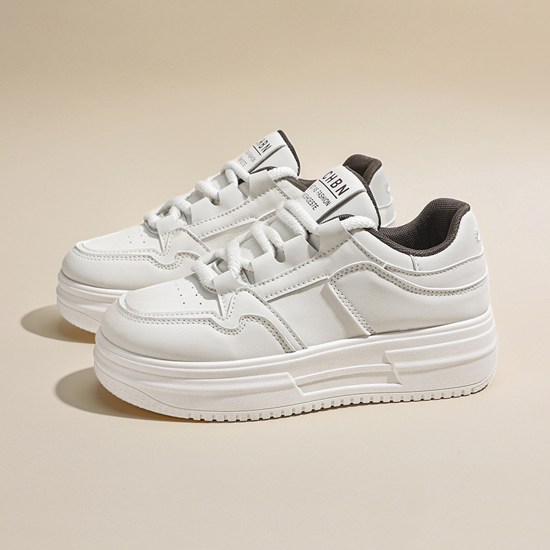 Zapatos de mujer de otoño nuevos zapatos transpirables blancos de mujer inns coreanos de suela gruesa zapatos deportivos casuales zapatos de moda
