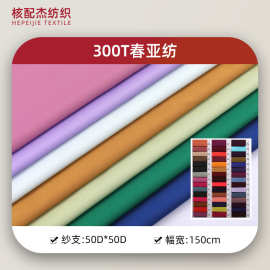 厂家现货供应 300T春亚纺 705色 50D*50D 秋冬羽绒服衬衣夹克里料