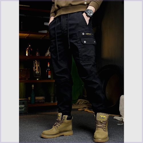 Good Show Apparel Spring Tuck-in Work Pants Men's American Casual Fat Men's Large Size Versatile Cotton New Outdoor Loose