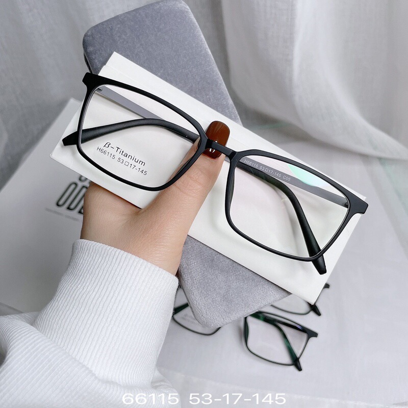 TR titanium glasses 53 myopia frame men can be equipped with high myopia anti-blue light glasses rubber titanium women's ultra-light frame