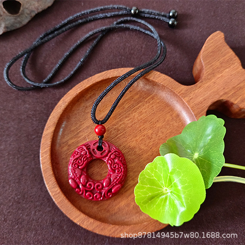 높은 콘텐츠 cinnabar 더블 버클 (간단한 로프 포함)