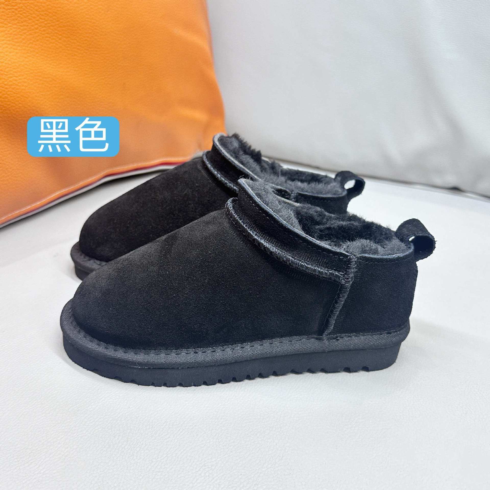 Retro Fashionable Snow Boots Suede Warm Wear-Resistant Anti-Slip Kidsren's Family Snow Boots