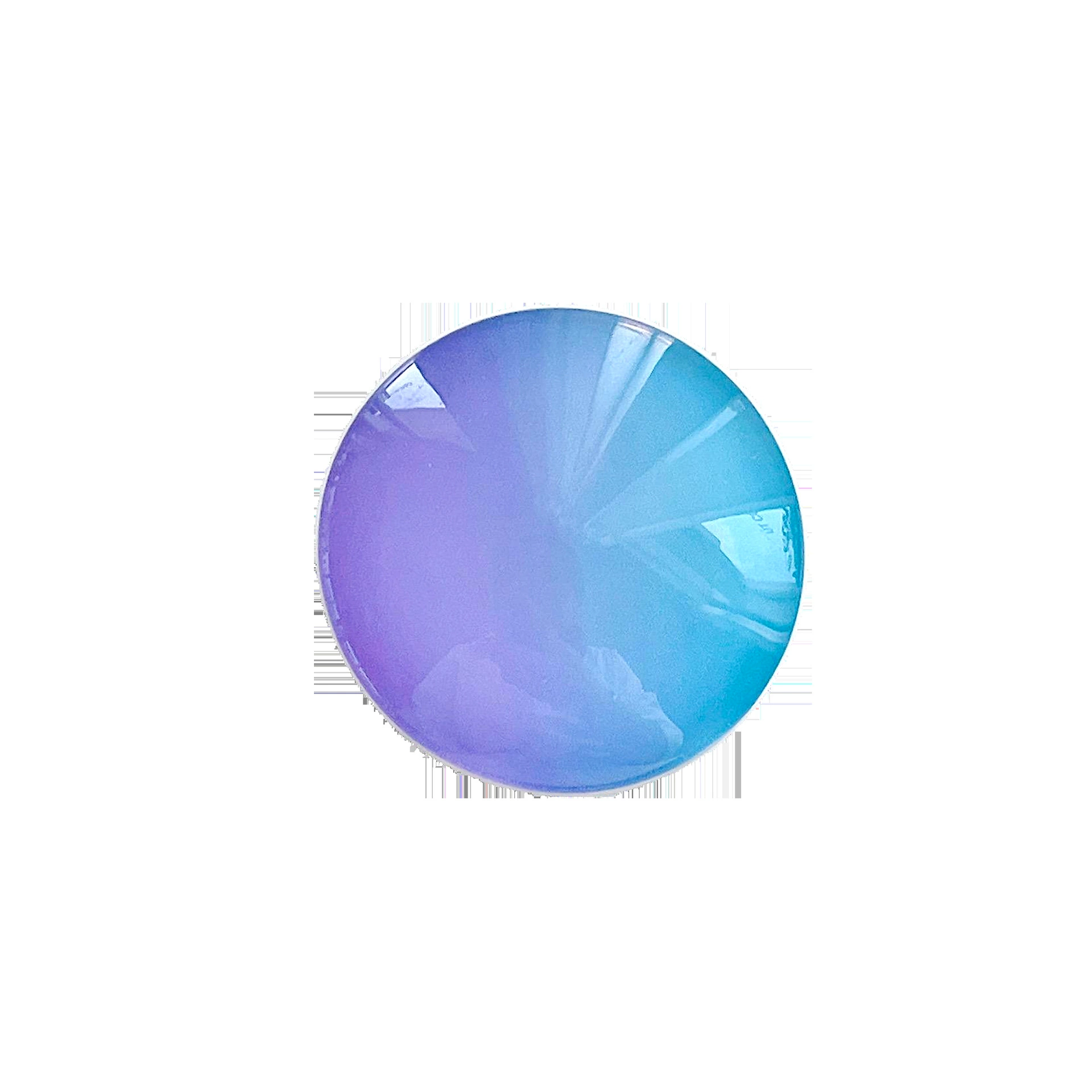 Glass telescopic phone grip — gradient round pop-socket for tablet & mobile, giftable