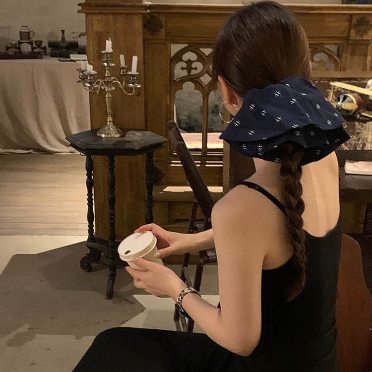 时髦的小红花气质大肠发圈女扎头发发饰高级感洋气韩国时尚头绳|undefined