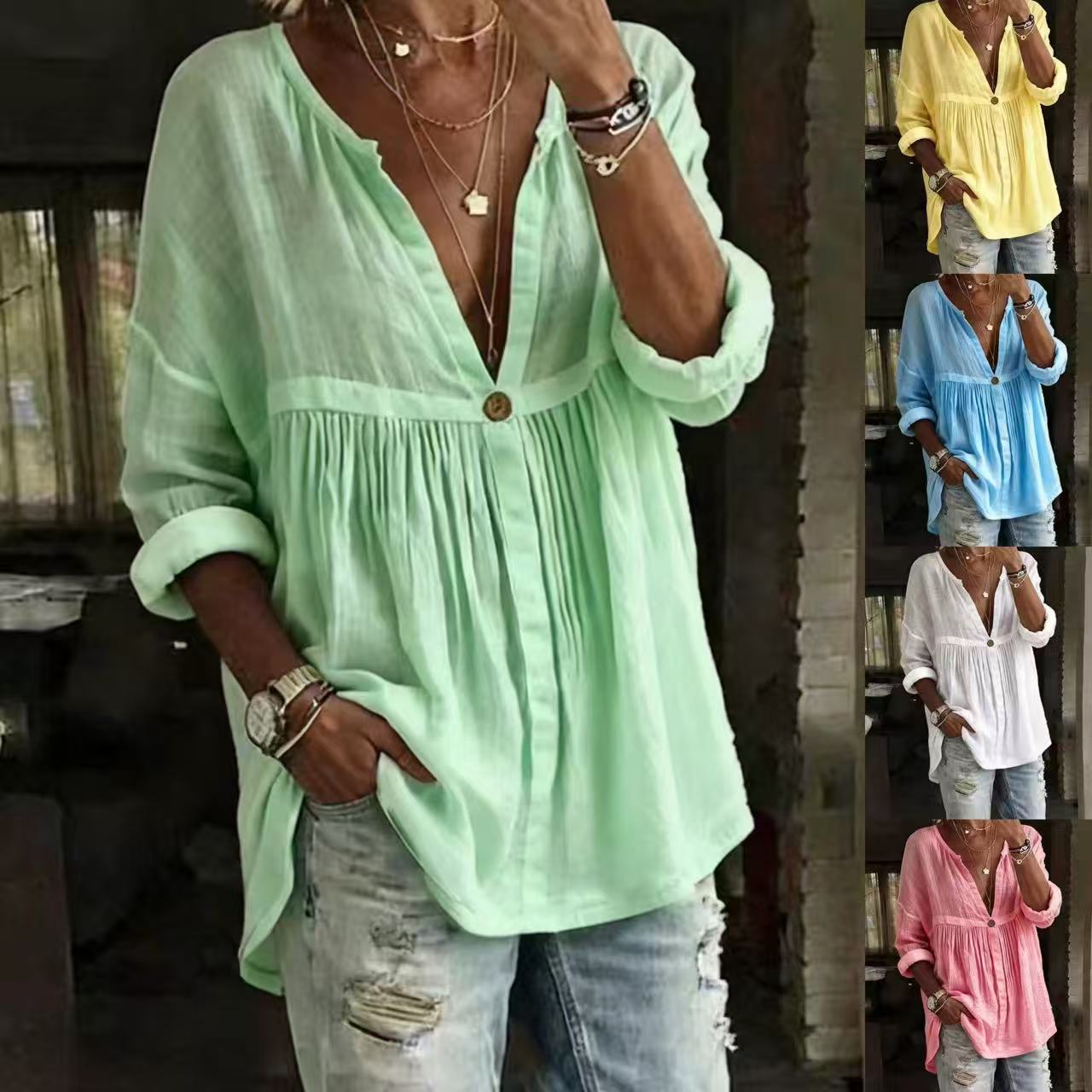 spring fashionable long-sleeve for leisure
