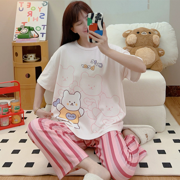 Pijamas nuevos pajamas de verano para mujeres pijamas cortos y largos Mickey ropa para el hogar comercio exterior transfronterizo sudeste asiático